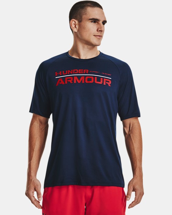 Men's UA Tech™ 2.0 Wordmark Short Sleeve