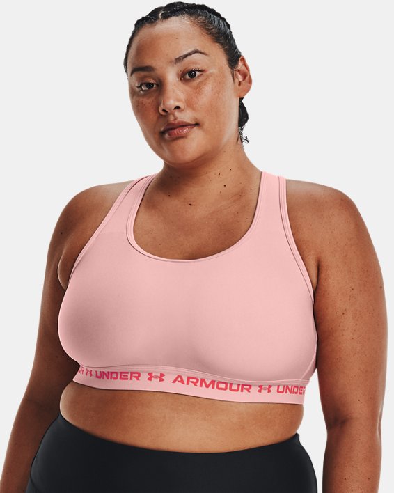 Women's Armour® Mid Crossback Heather Sports Bra