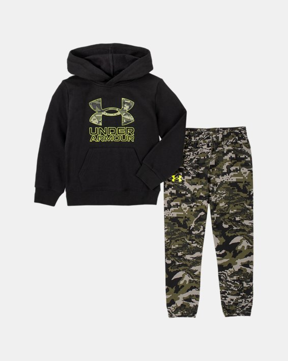 Boys' Toddler UA Hybrid Symbol Camo Hoodie Set