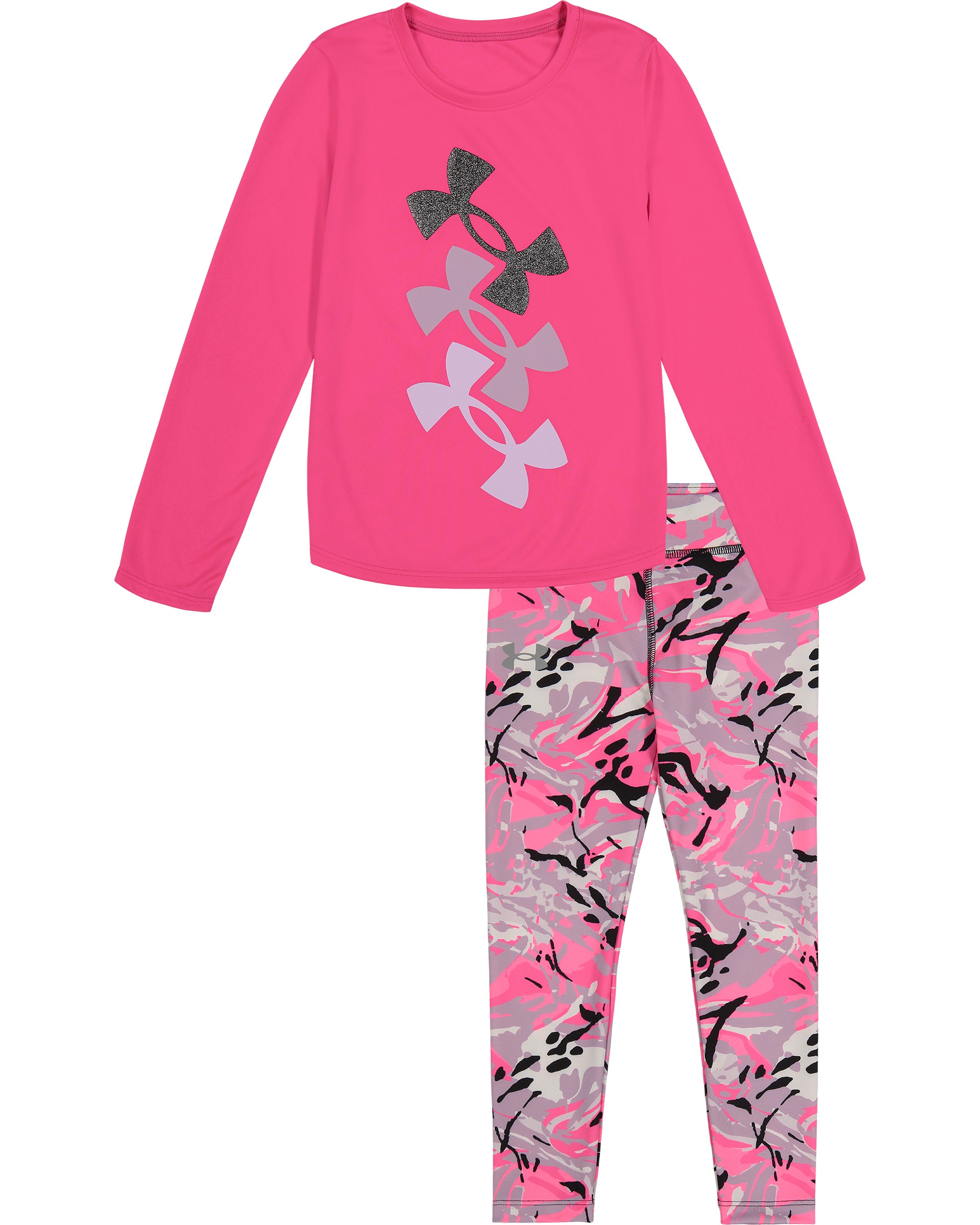 Girls' Infant UA Wild Camo Logo Set