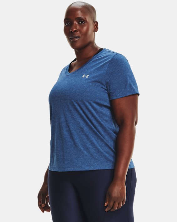 Women's UA Tech™ Heathered V-Neck Short Sleeve