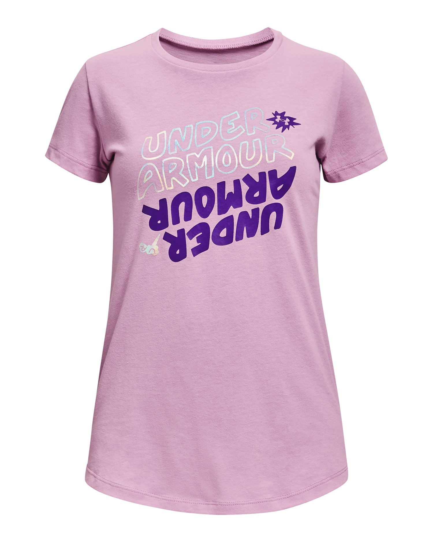 Girls' UA Wordmark Graphic Short Sleeve
