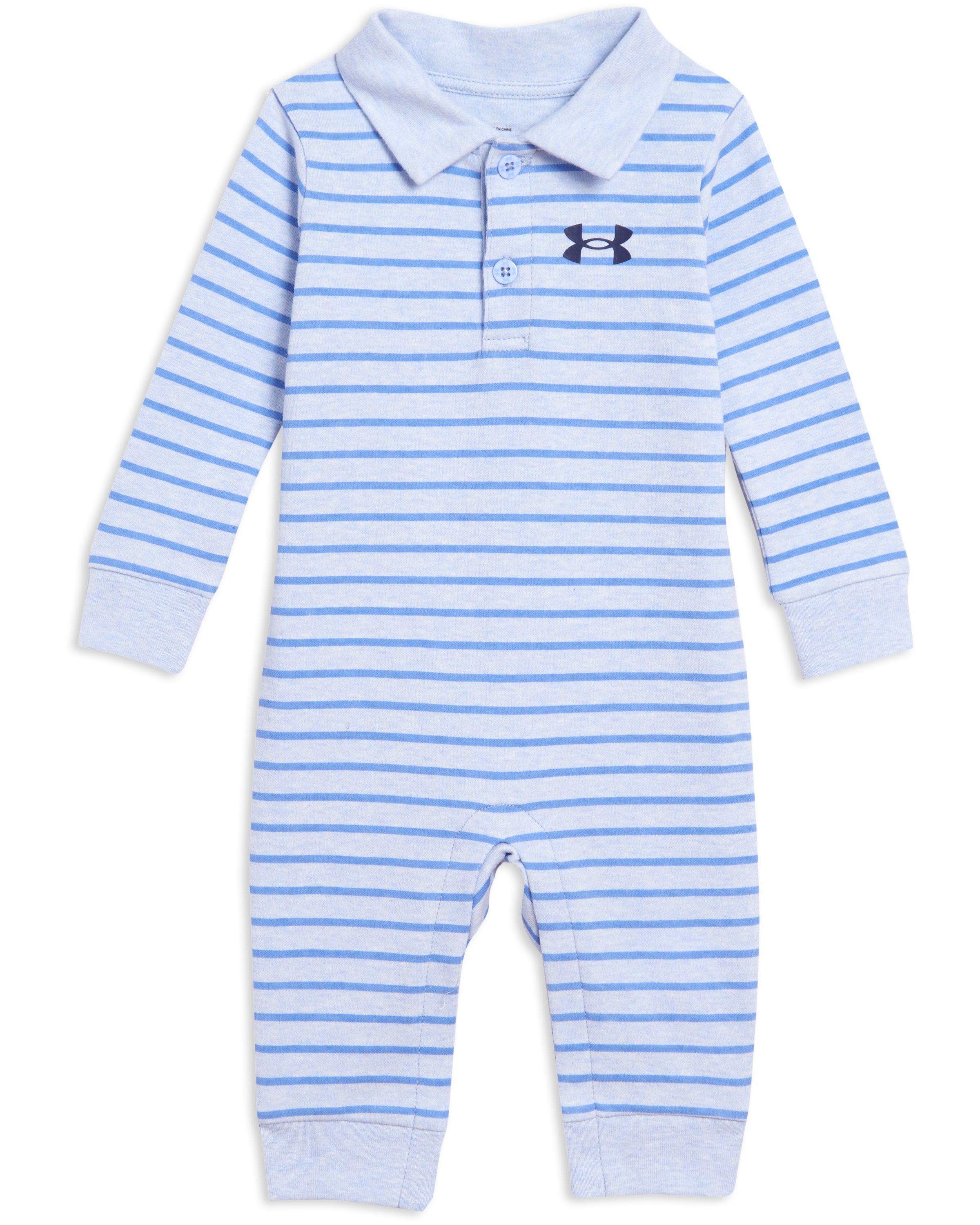 Boys' Newborn UA Stripe Polo Coverall