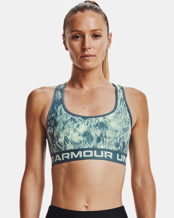 Women's Armour® Mid Crossback Mid Printed Sports Bra