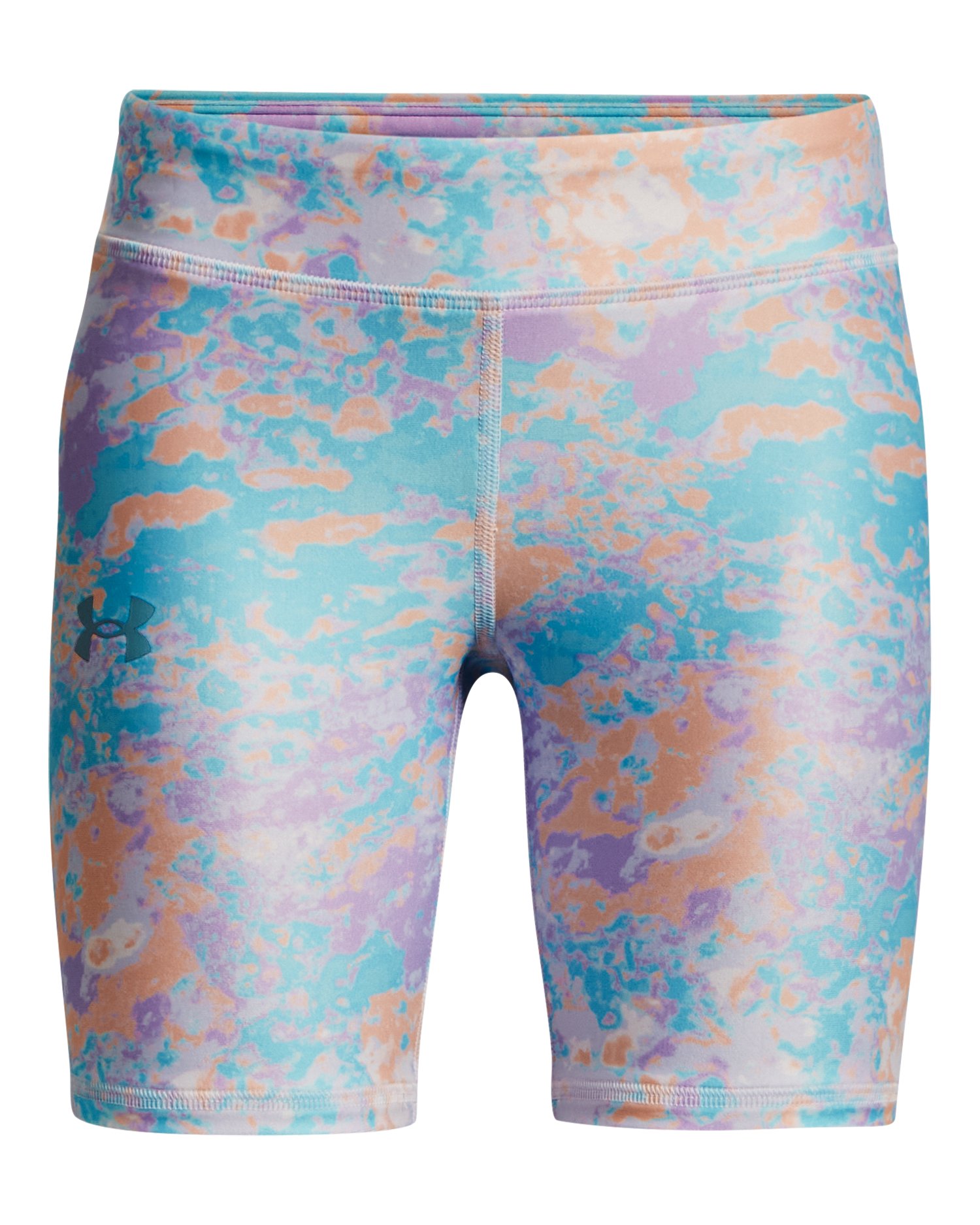Girls' HeatGear® Armour AOP Bike Shorts