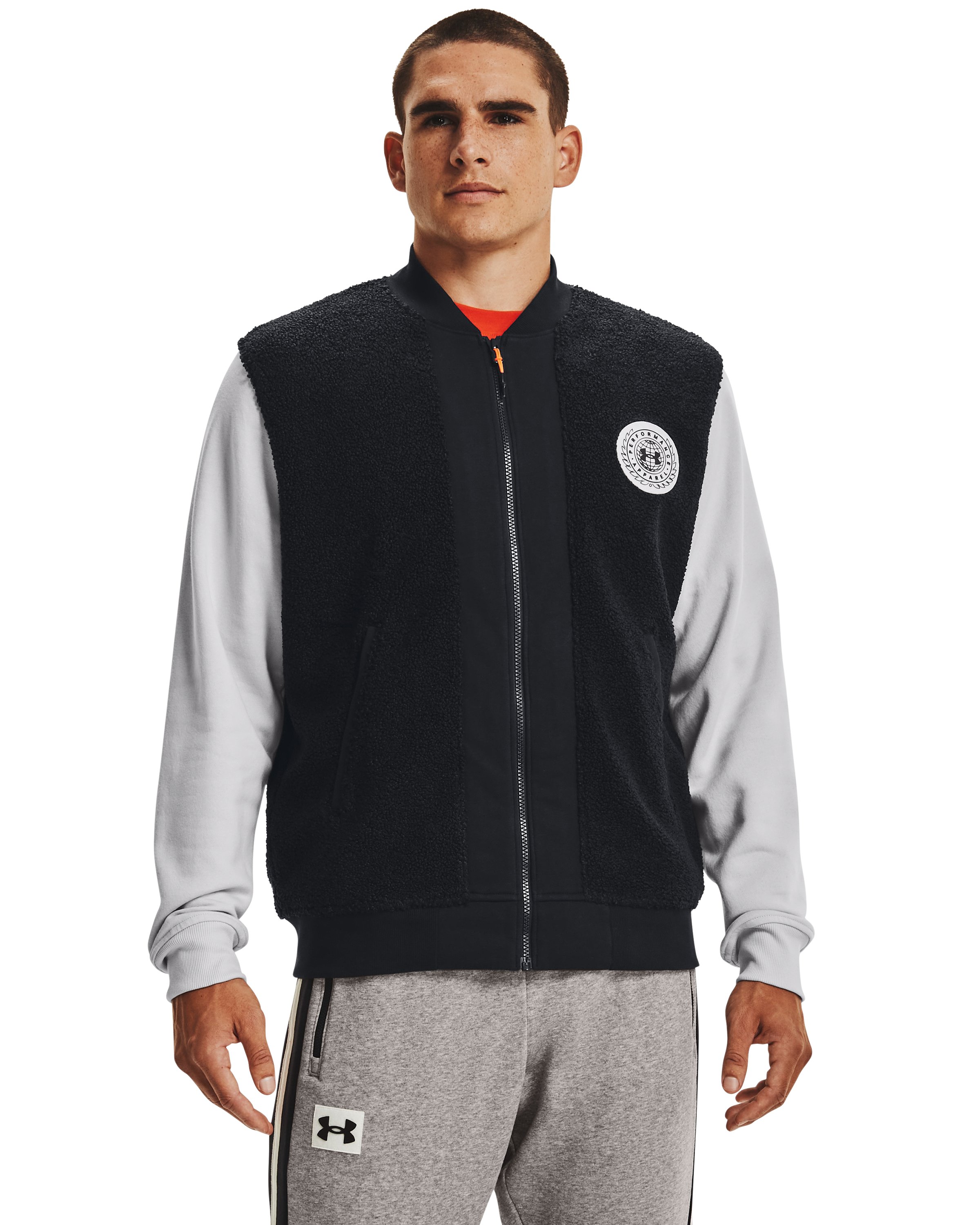 Men's UA Rival Fleece Alma Mater Bomber Jacket