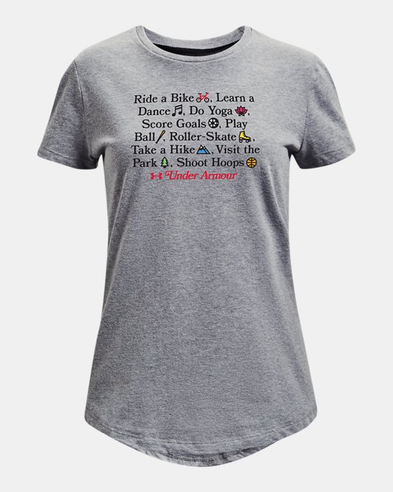 Girls' UA Activities Short Sleeve