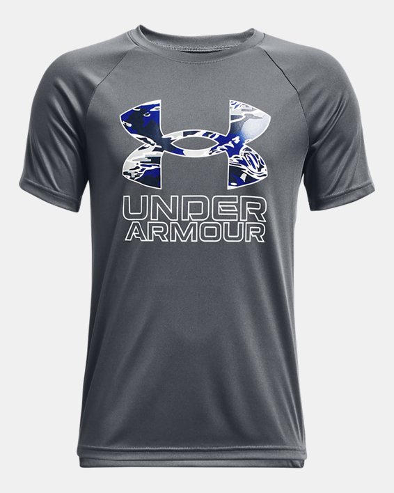 Boys' UA Tech™ Hybrid Print Fill Short Sleeve