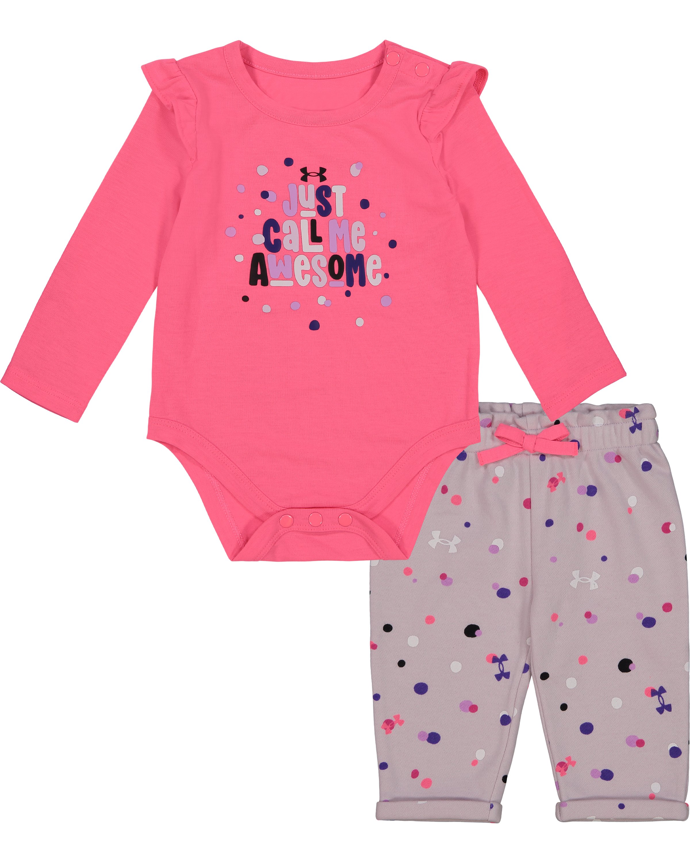 Girls' Newborn UA Just Call Me Awesome 2-Piece Set