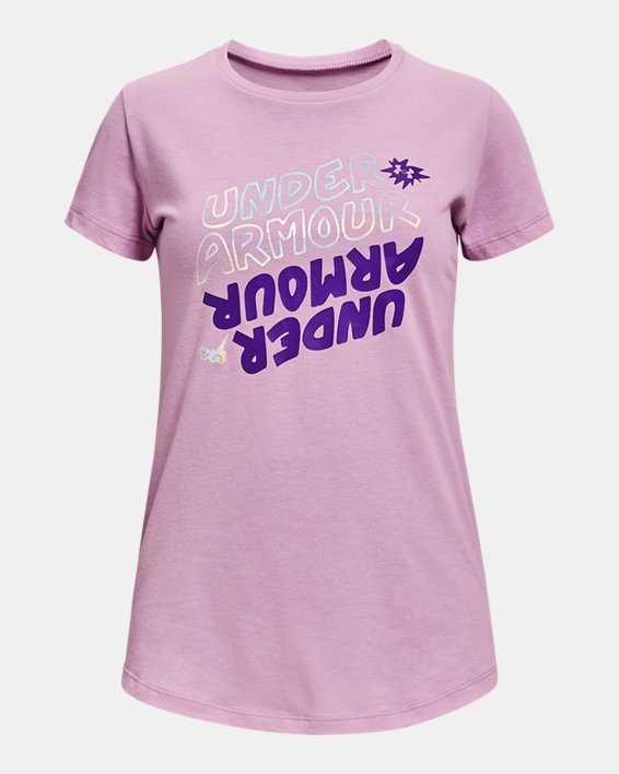 Girls' UA Wordmark Graphic Short Sleeve