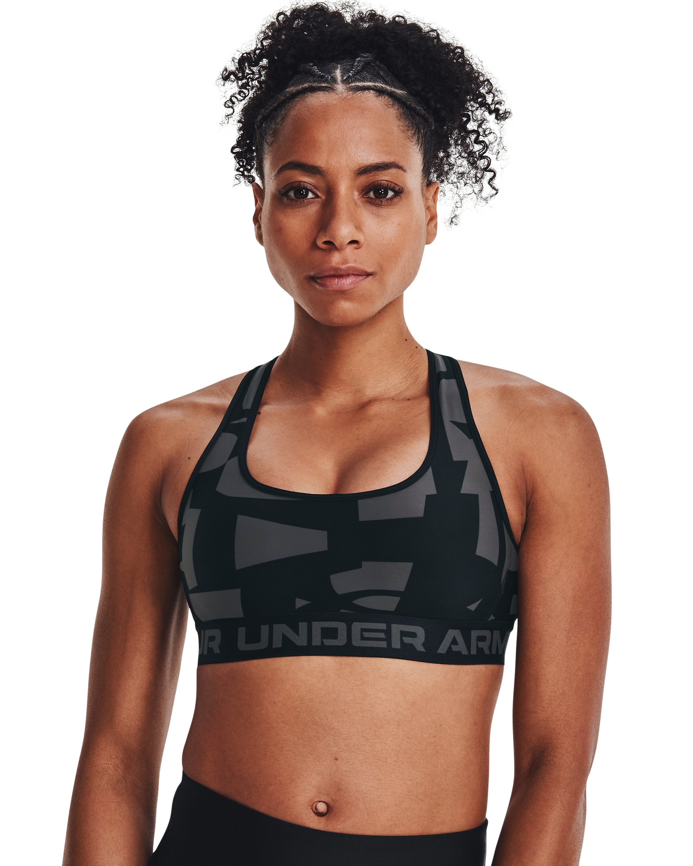 Women's Armour® Mid Crossback Mid Printed Sports Bra