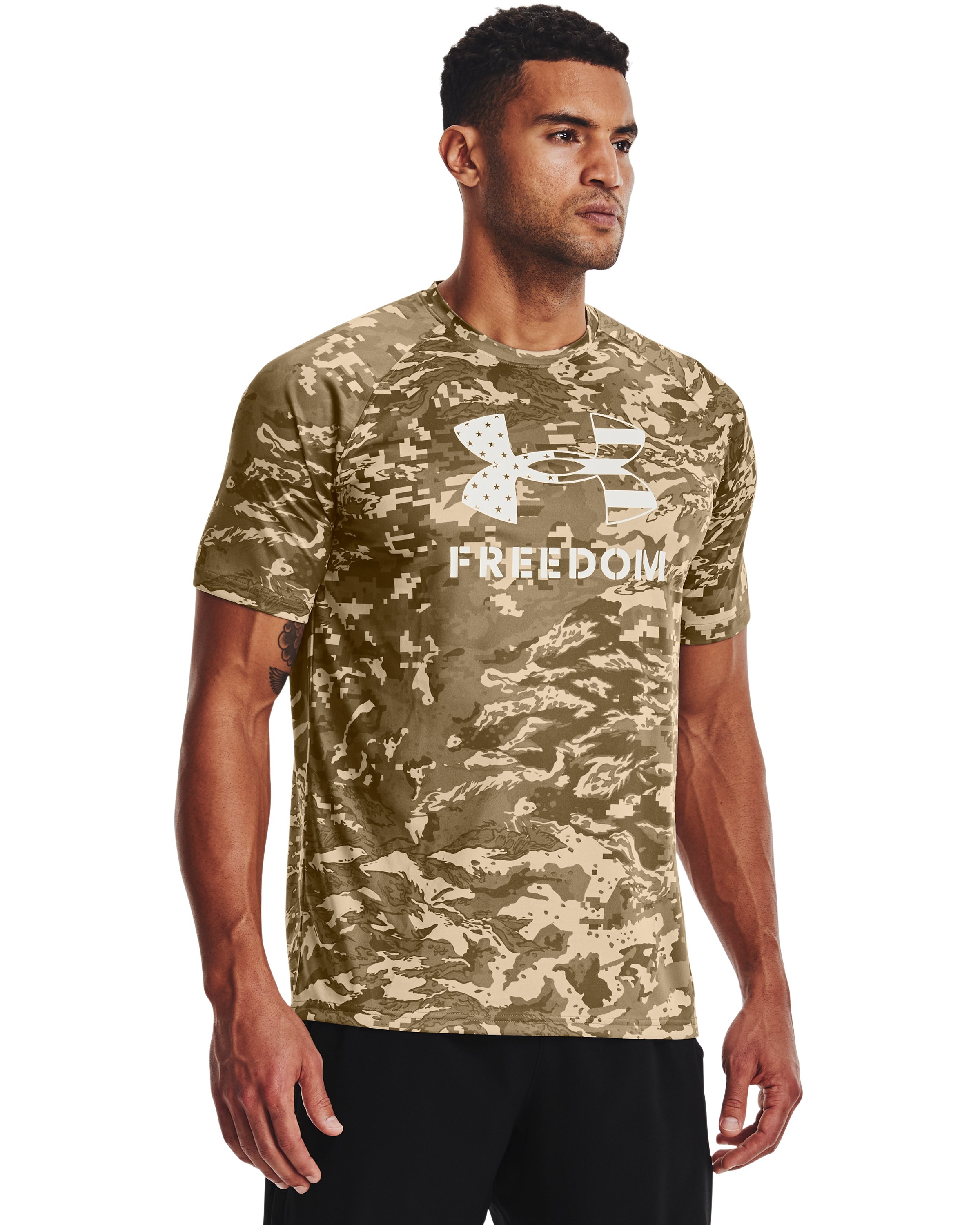 Men's UA Tech™ Freedom Camo Short Sleeve