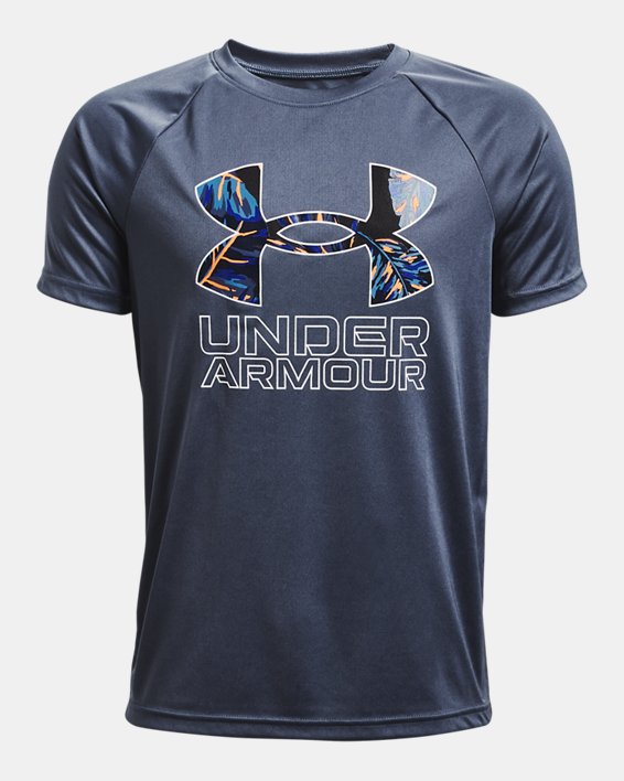 Boys' UA Tech™ Hybrid Print Fill Short Sleeve