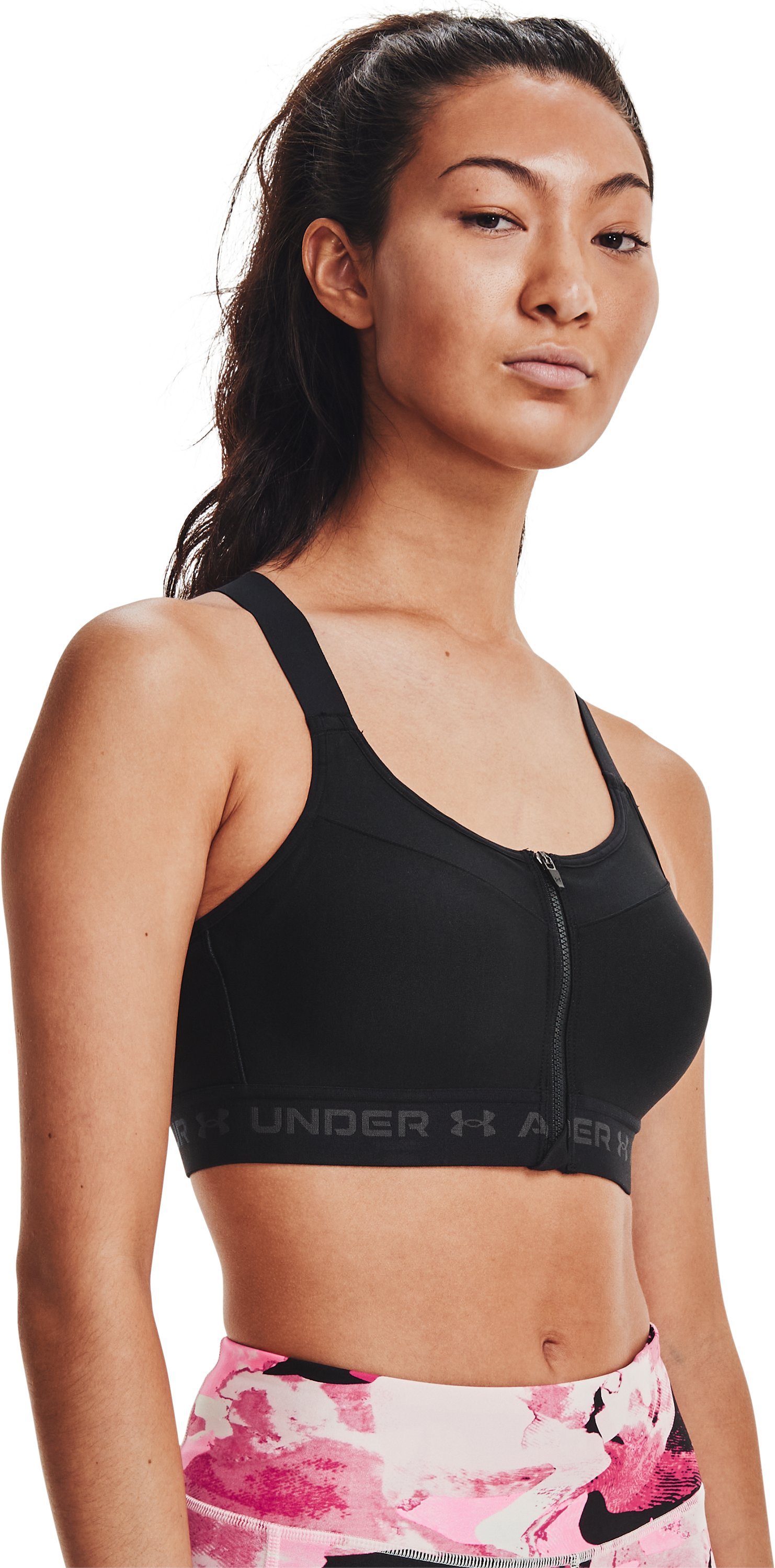 Women's Armour® High Crossback Zip Sports Bra