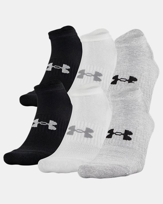 Youth UA Training Cotton No Show Socks 6-Pack