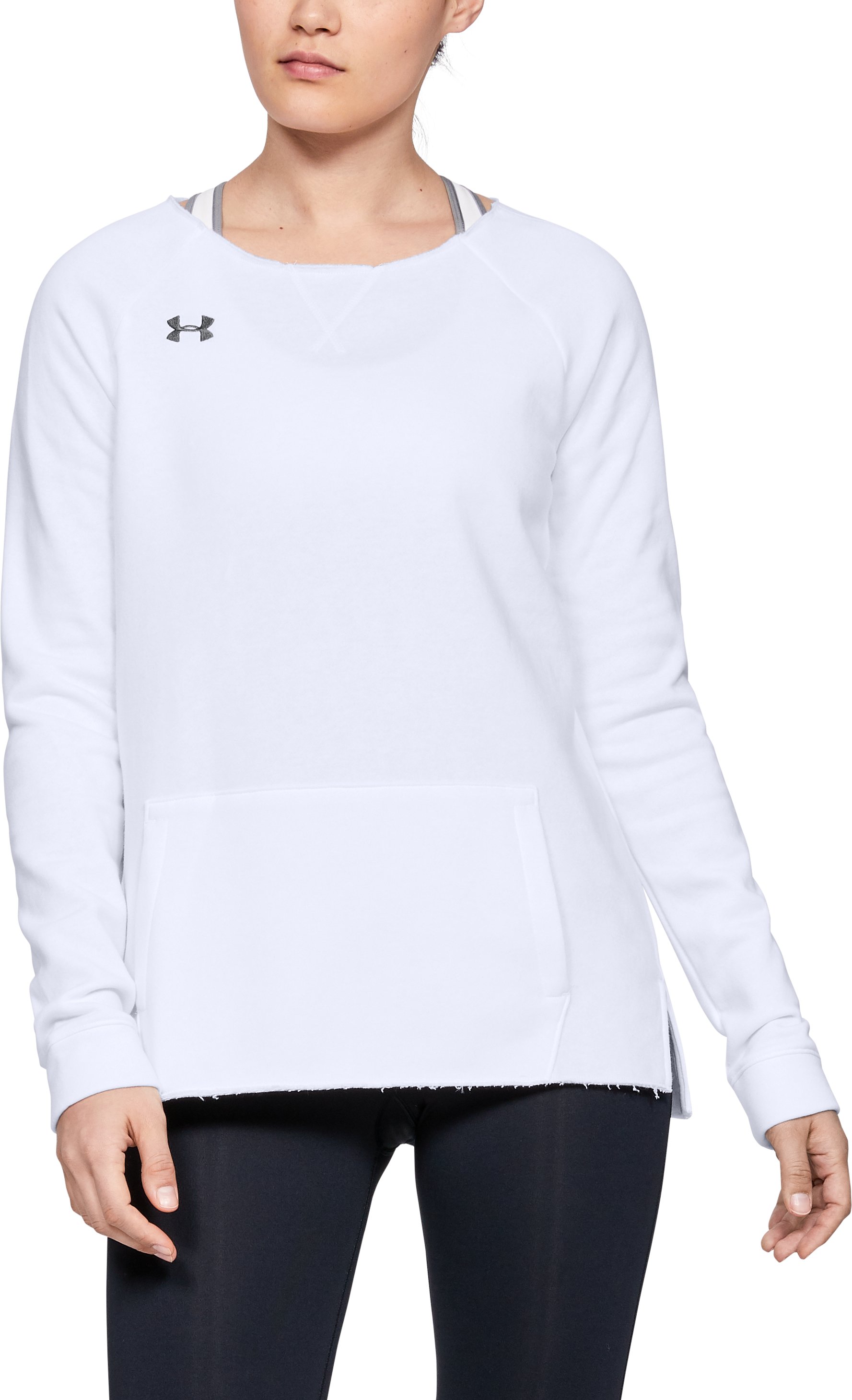 Women's UA Hustle Fleece Crew