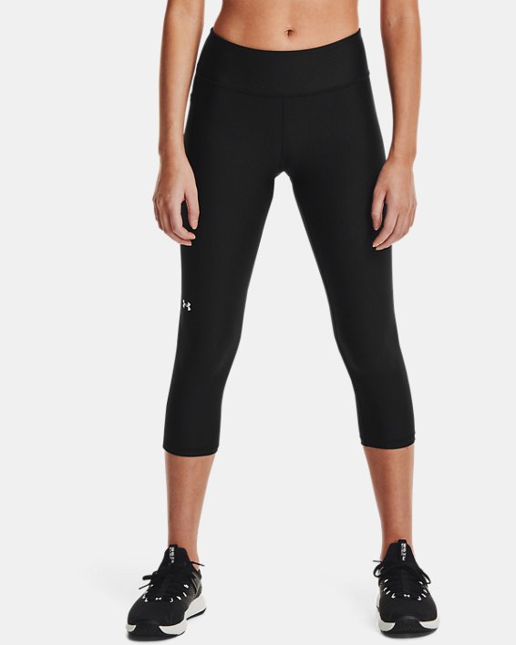 Women's HeatGear® Armour No-Slip Waistband Mid-Rise Capris