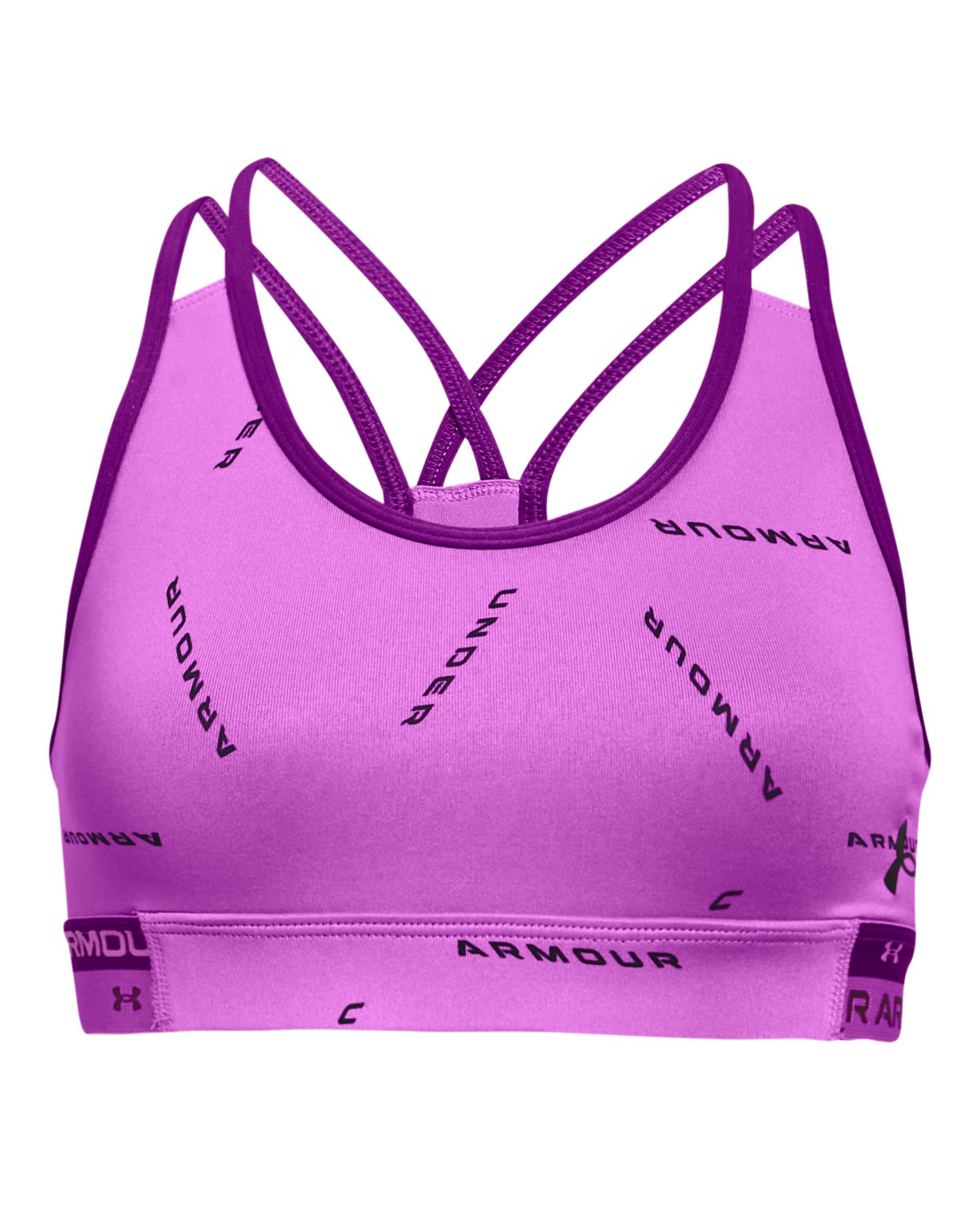Girls' HeatGear® Armour Printed Sports Bra