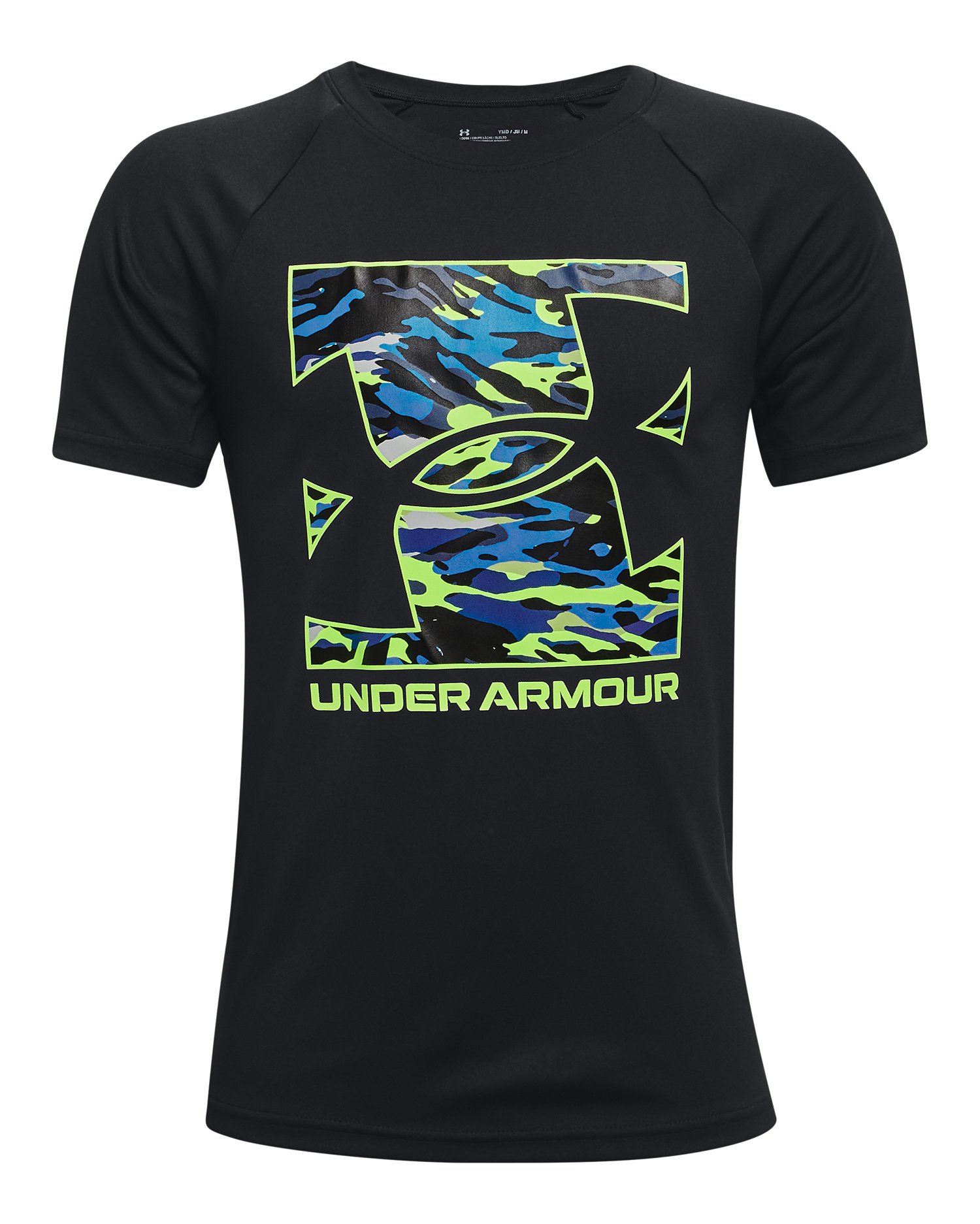 Boys' UA Tech™ Box Logo Camo Short Sleeve