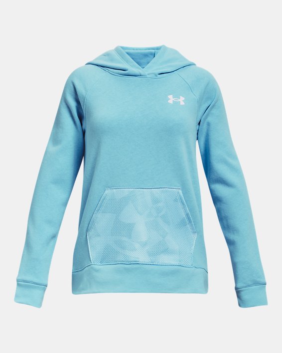 Girls' UA Rival Fleece Mesh Hoodie