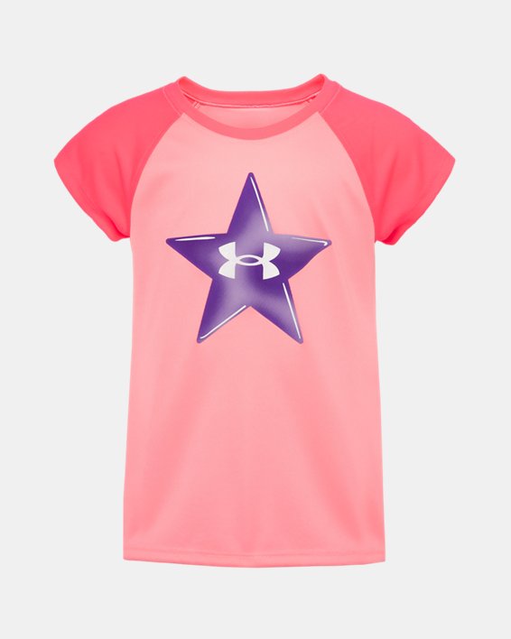 Girls' Pre-School UA Airbrush Star Short Sleeve