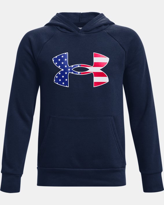Boys' UA Rival Freedom Big Flag Logo Hoodie