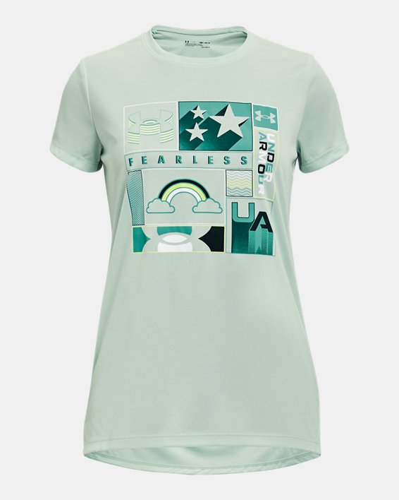 Girls' UA Tech™ Stars & Rainbows Short Sleeve