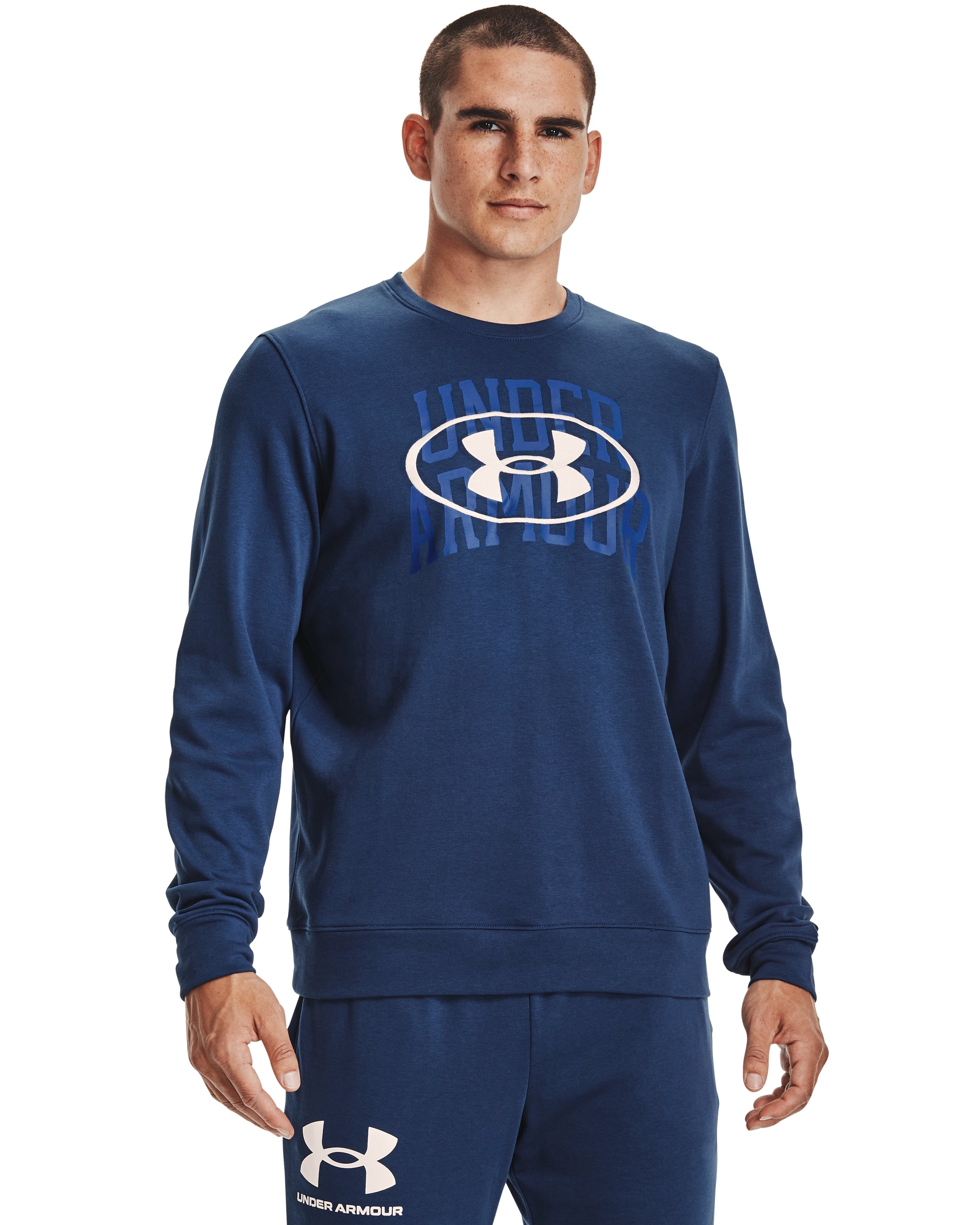 Men's UA Rival Terry Lockertag Overlap Crew
