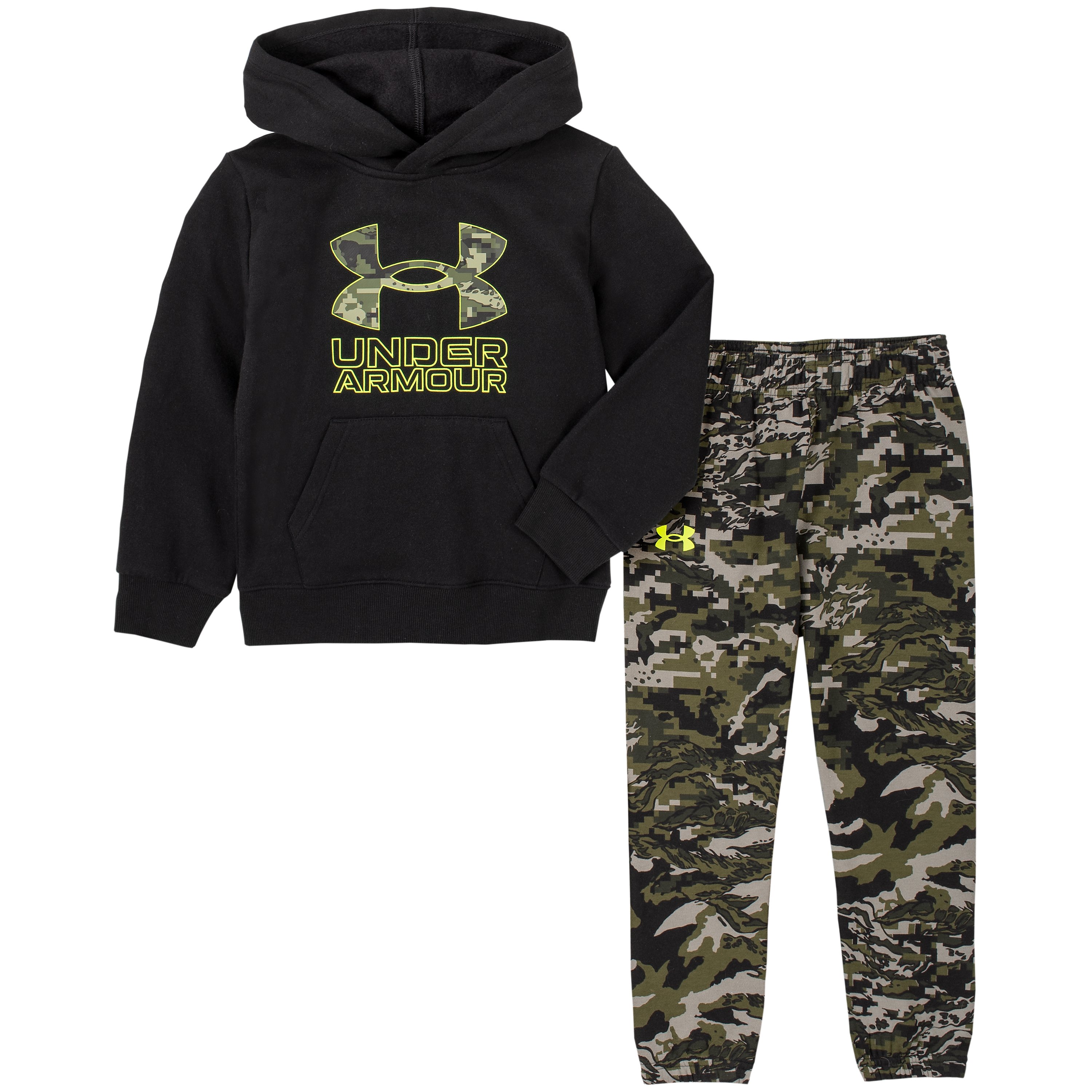 Boys' Toddler UA Hybrid Symbol Camo Hoodie Set