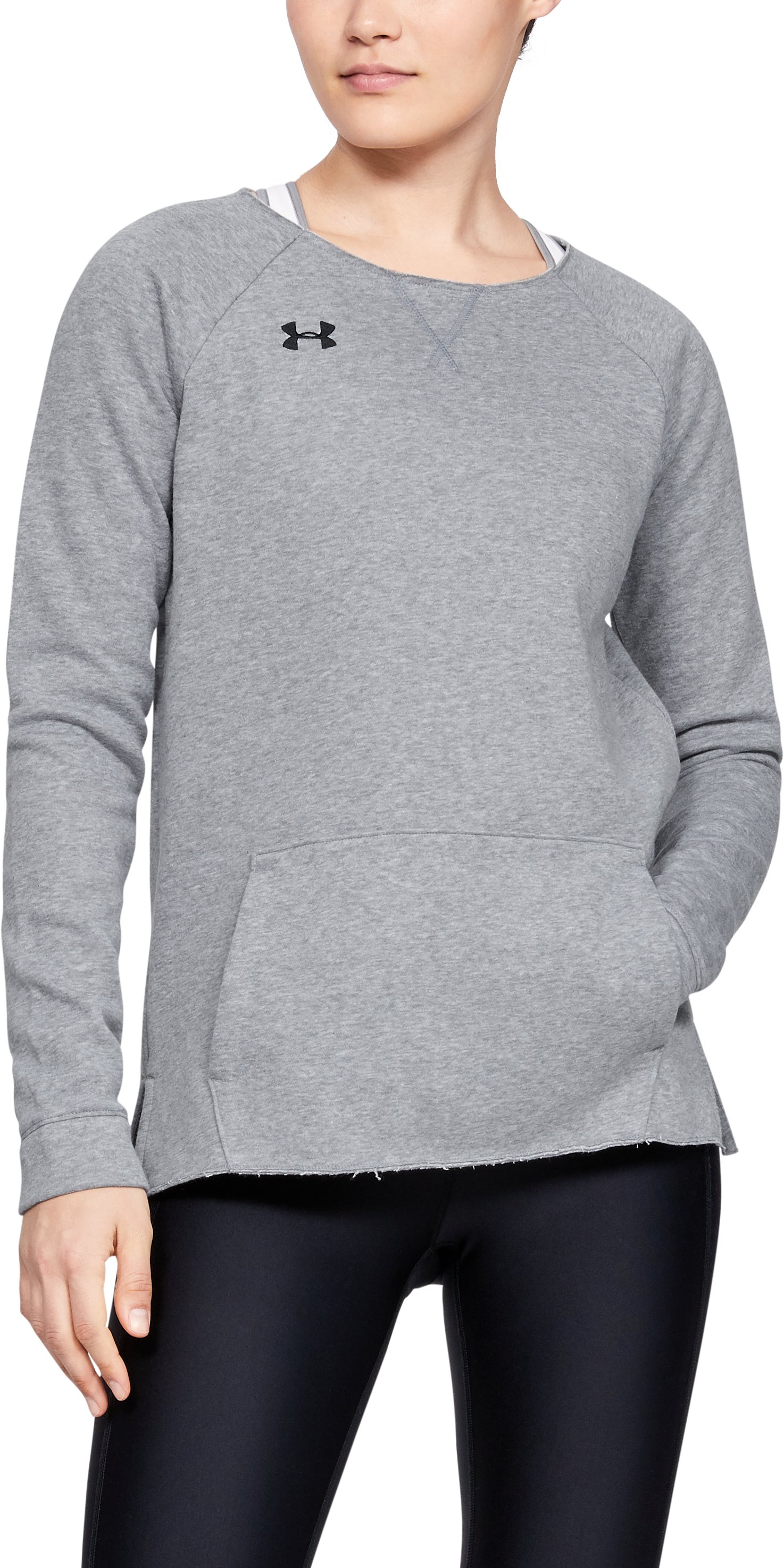 Women's UA Hustle Fleece Crew
