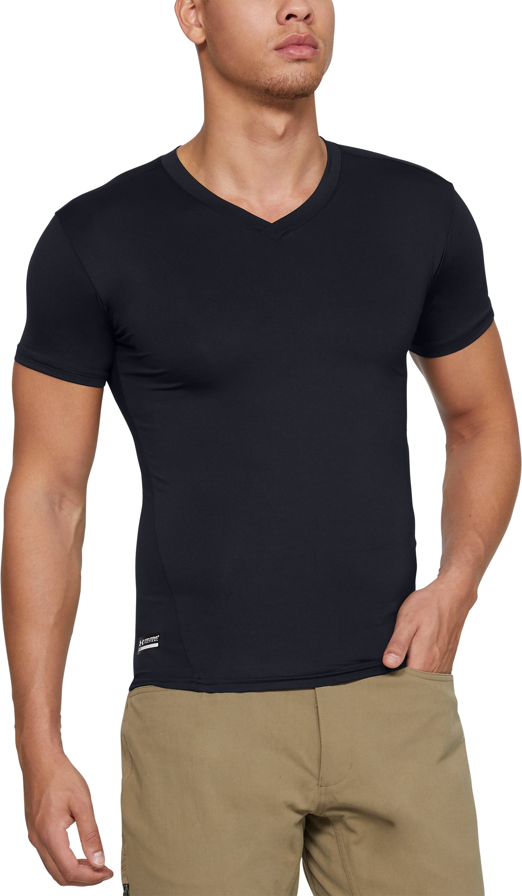 Men's Tactical HeatGear® Compression V-Neck T-Shirt