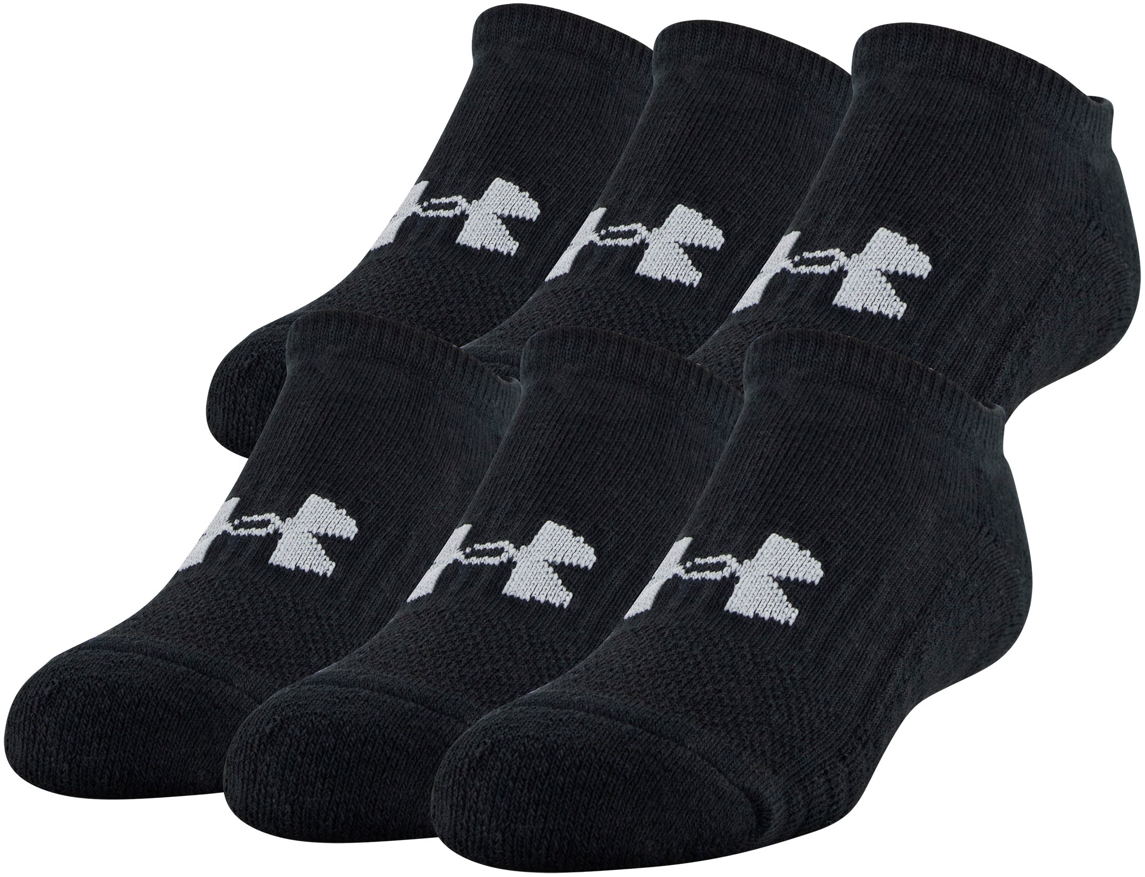 Youth UA Training Cotton No Show Socks 6-Pack