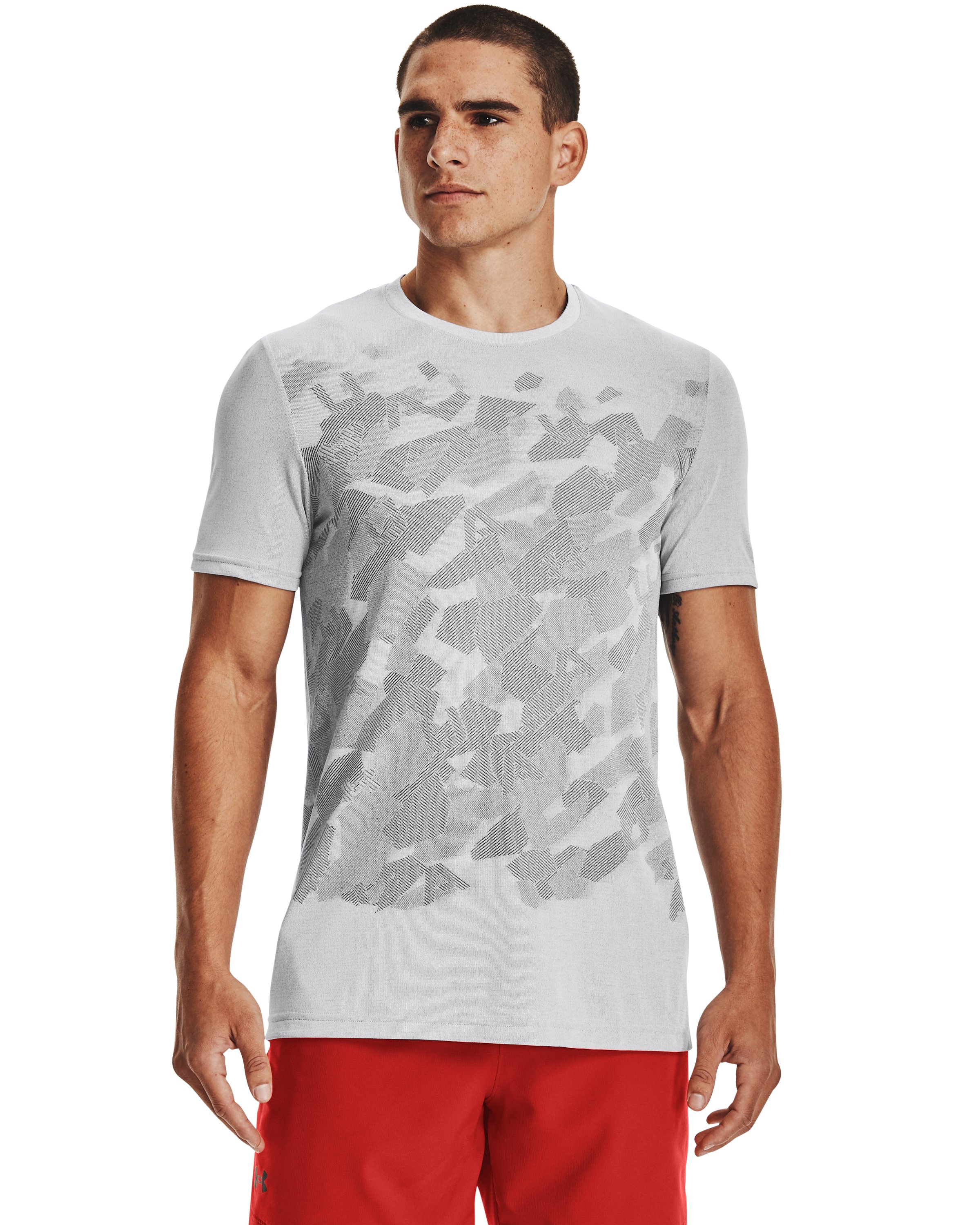 Men's UA Seamless Camouflage Short Sleeve