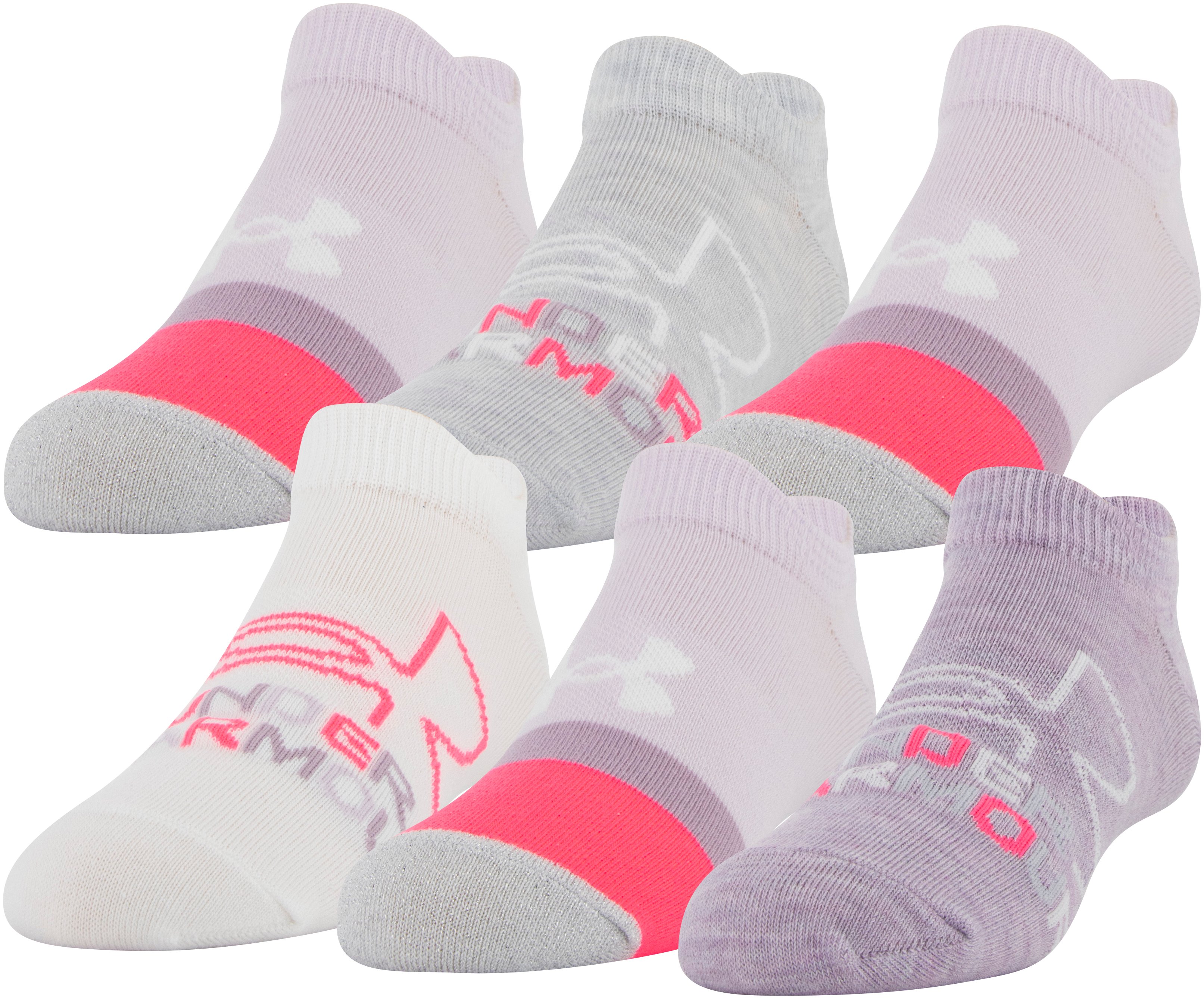 Girls' UA Essential No Show – 6-Pack