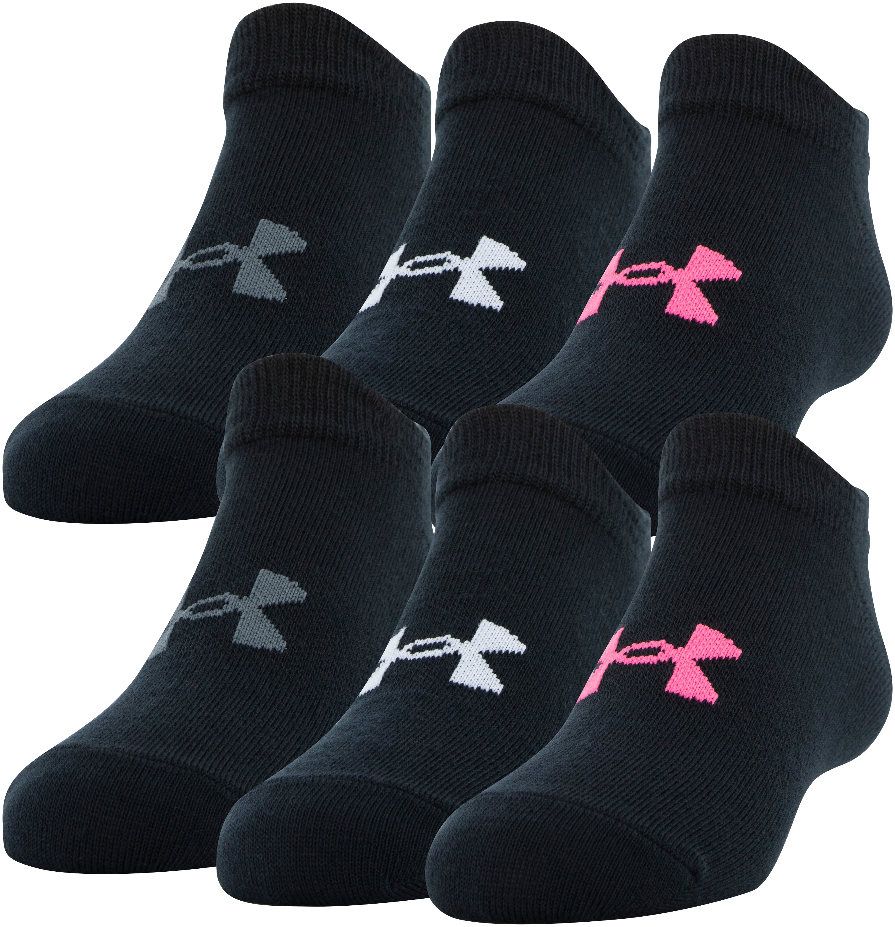 Girls' UA Essential No Show – 6-Pack