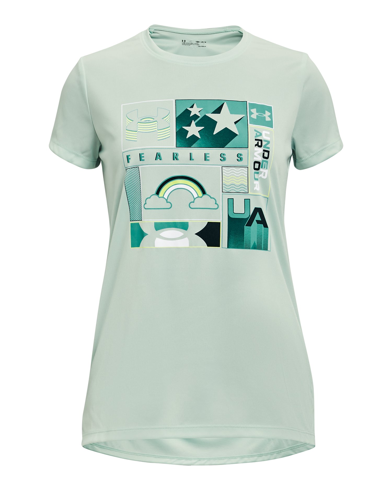 Girls' UA Tech™ Stars & Rainbows Short Sleeve