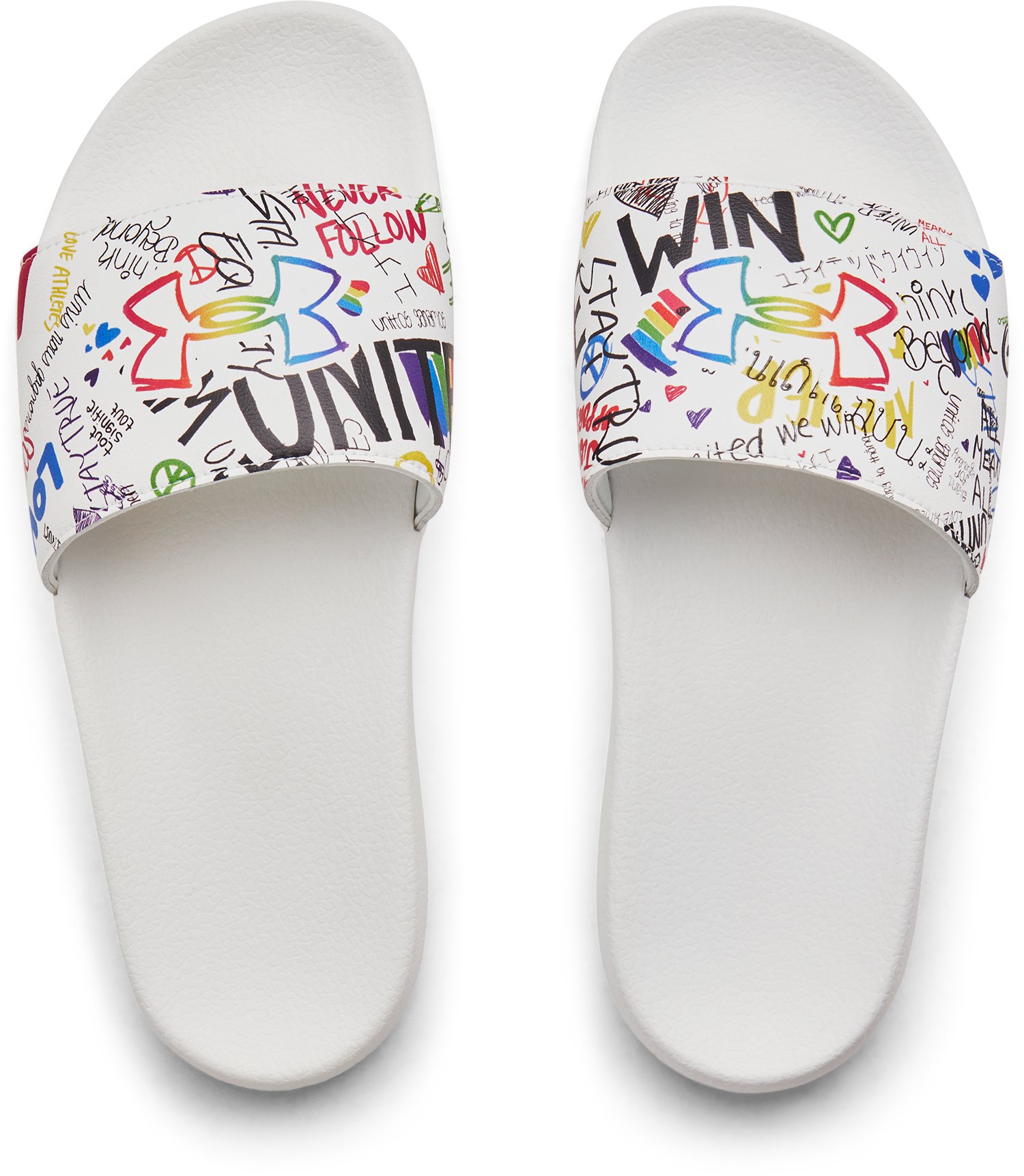 Unisex UA Core Remix Pride Slides