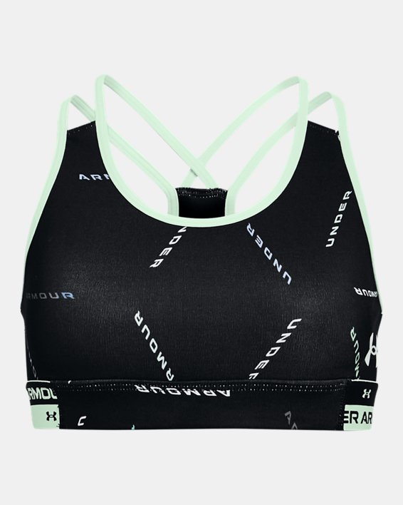 Girls' HeatGear® Armour Printed Sports Bra