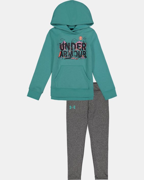 Girls' Pre-School UA Wilderness Heart Hoodie Set