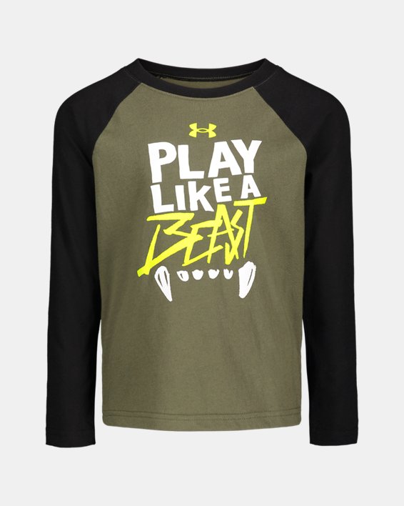 Boys' Pre-School UA Like A Beast Raglan Long Sleeve