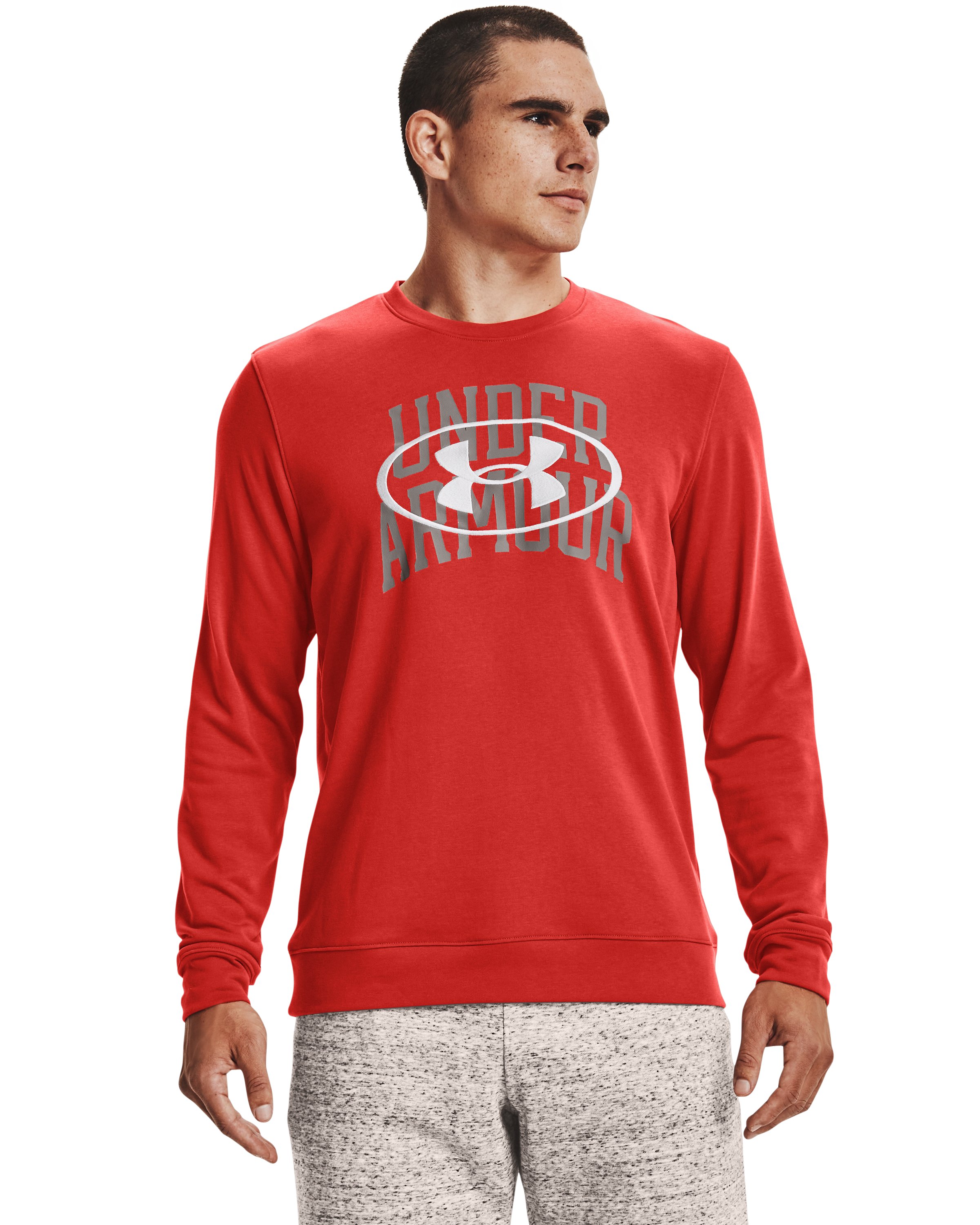 Men's UA Rival Terry Lockertag Overlap Crew