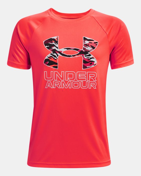 Boys' UA Tech™ Hybrid Print Fill Short Sleeve