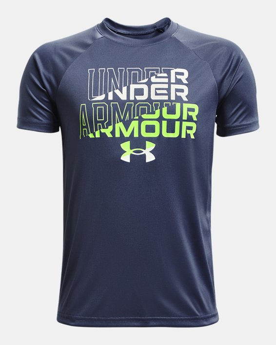 Boys' UA Tech™ Wordmark Logo Short Sleeve
