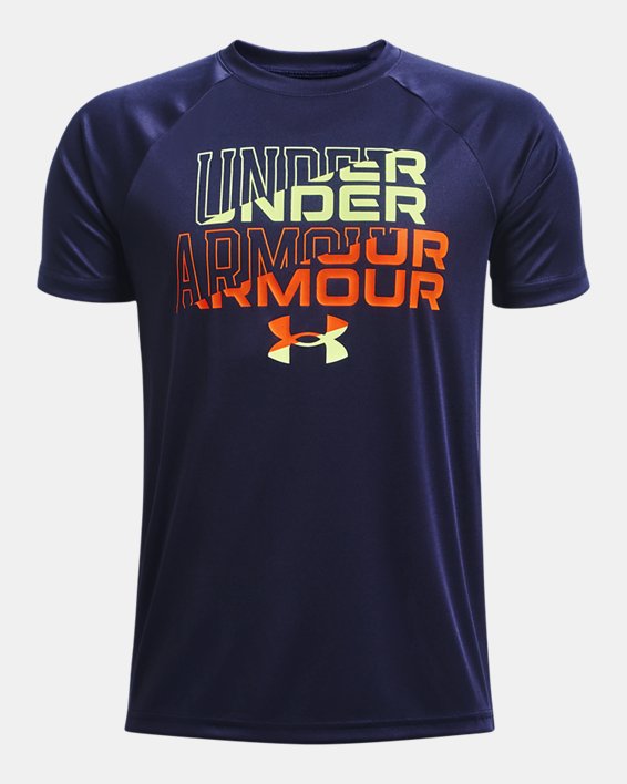 Boys' UA Tech™ Wordmark Logo Short Sleeve