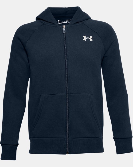 Boys' UA Rival Cotton Full Zip Hoodie