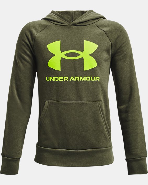 Boys' UA Rival Fleece Big Logo Hoodie
