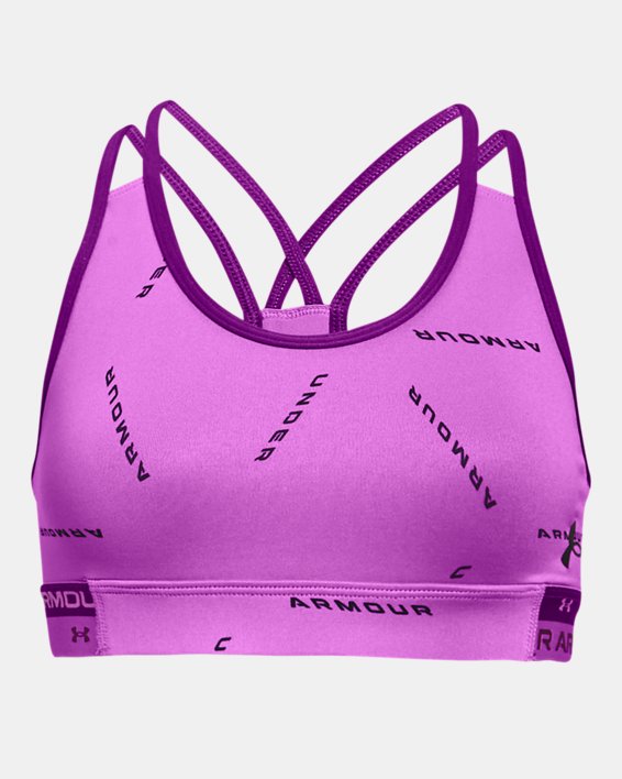 Girls' HeatGear® Armour Printed Sports Bra