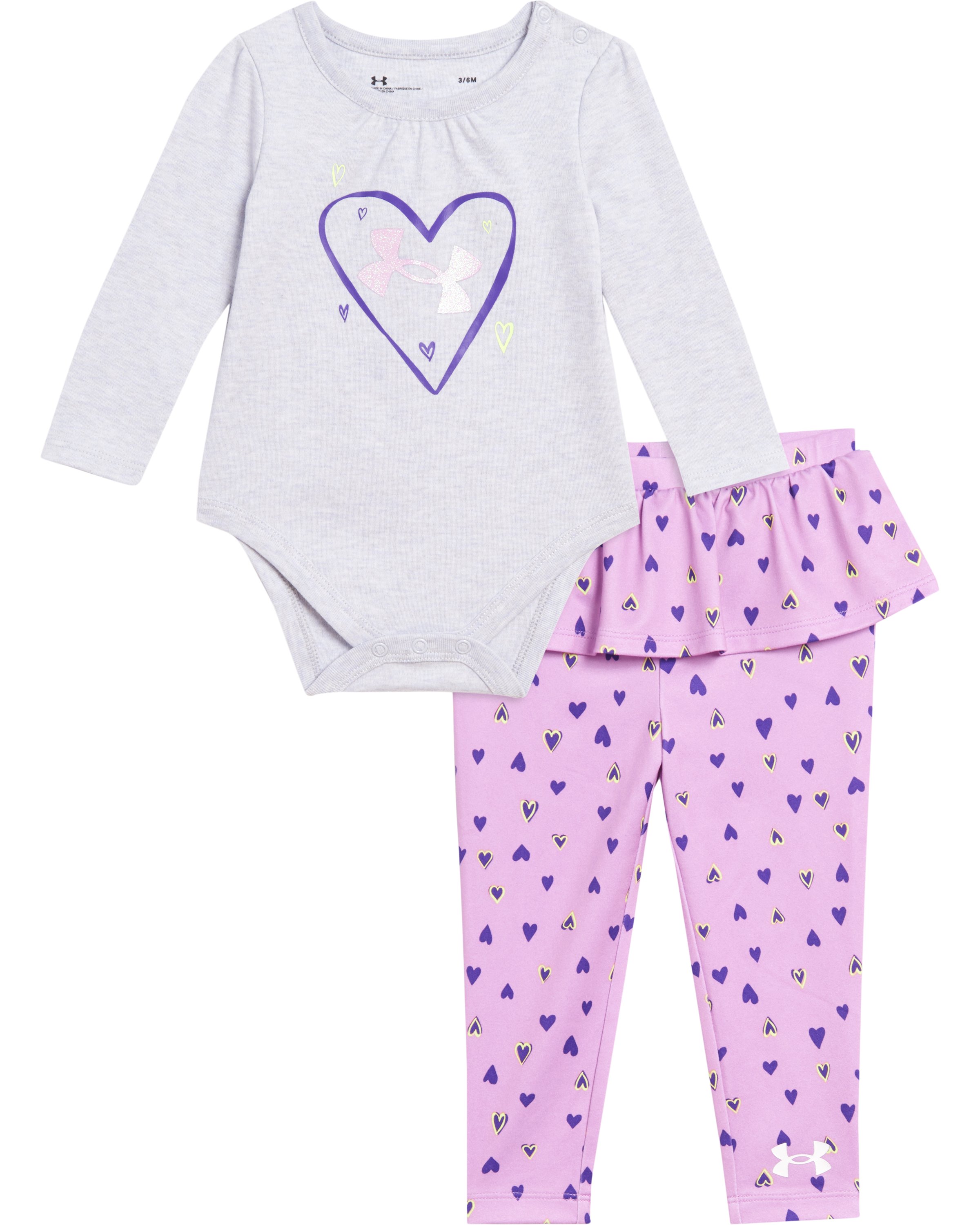 Girls' Newborn UA Heart Tutu 2-Piece Set