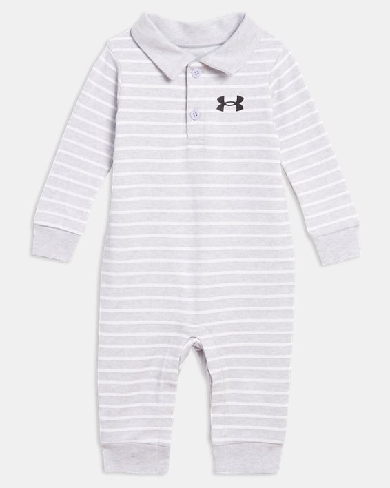Boys' Newborn UA Stripe Polo Coverall