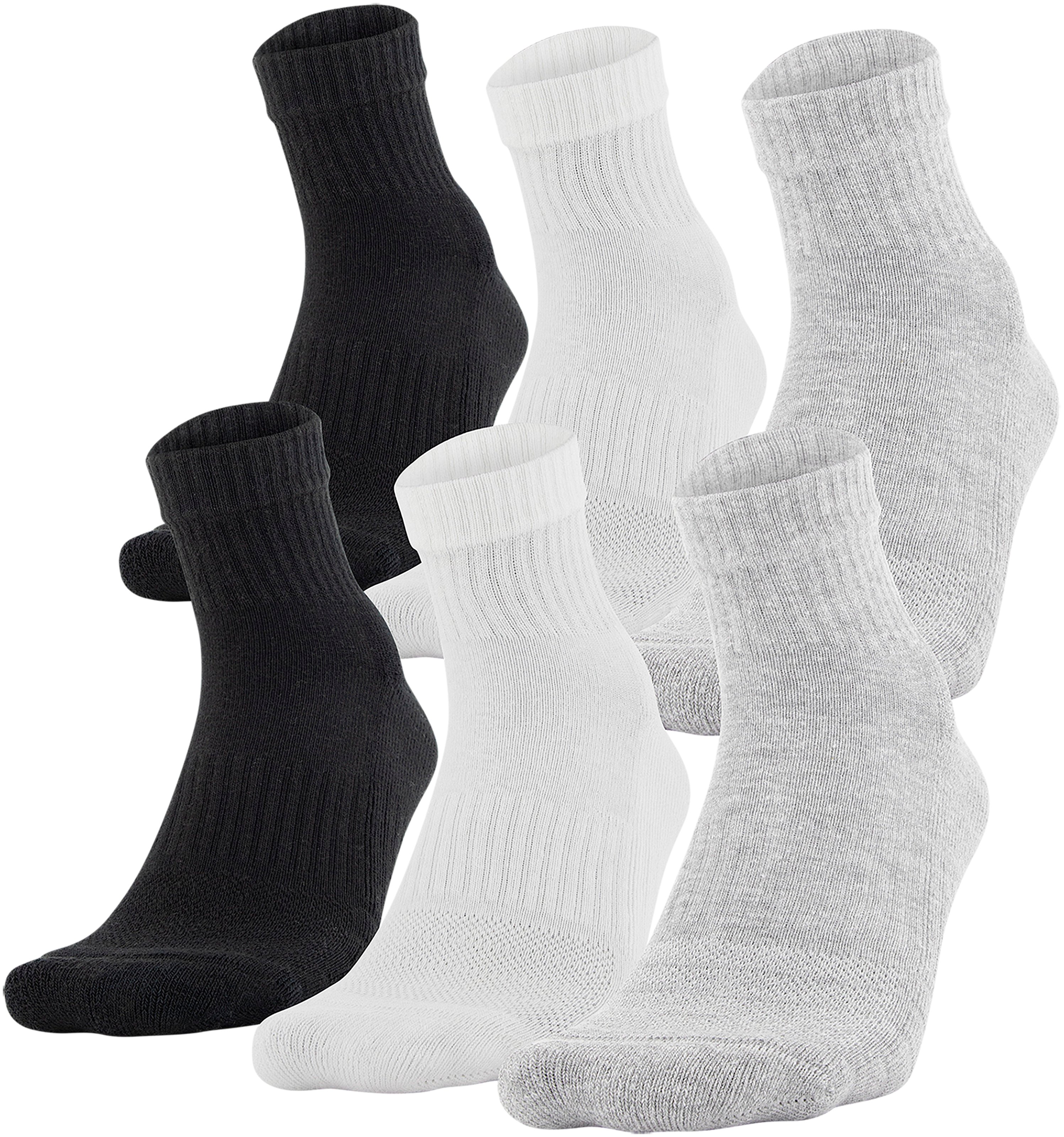 Youth UA Training Cotton Quarter – 6-Pack Socks